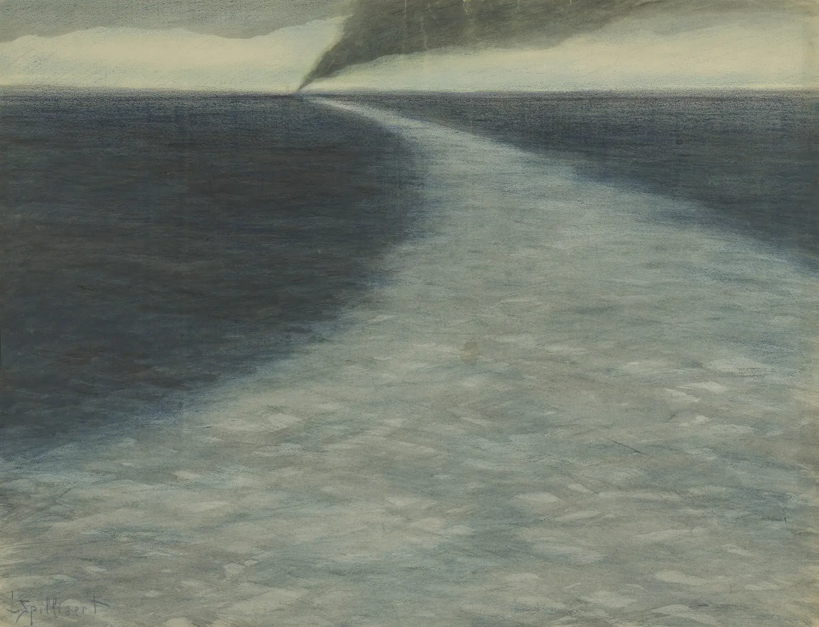 Léon Spilliaert, Marine met kielzog